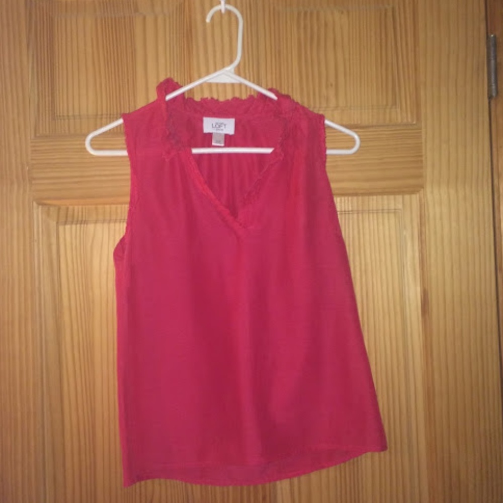 LOFT Sleeveless V-Neck Top